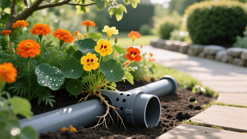 Drainage Pipes & Marigold-Nasturtium Companion Planting 2026