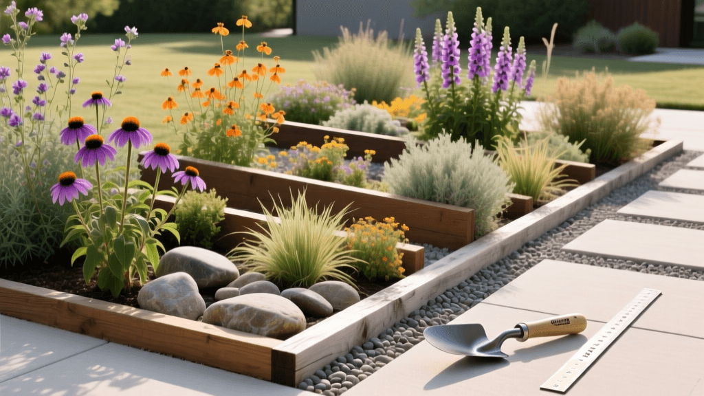 Low Maintenance Native Perennial Border Design