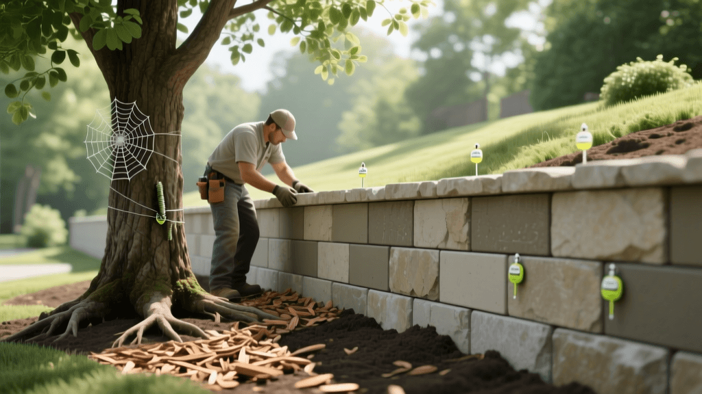 Versa-Lok Retaining Walls & Tree Web Worm Control (2026 Guide)