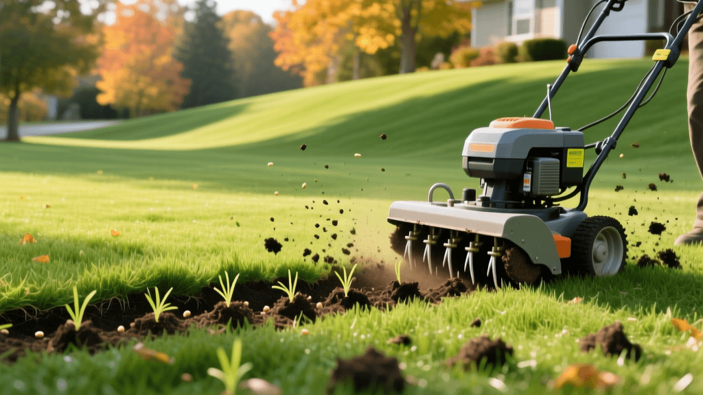 Fall Core Aeration and Overseeding for Cool-Season Lawns