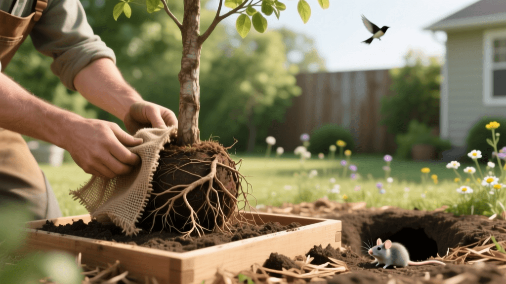 2026 Tree Planting: Burlap Removal & Root Prep for Wildlife