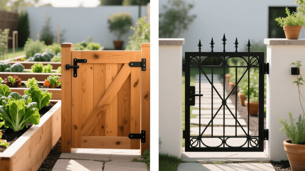 2026 Garden Gate Guide: Cedar vs Wrought Iron for Raised Beds