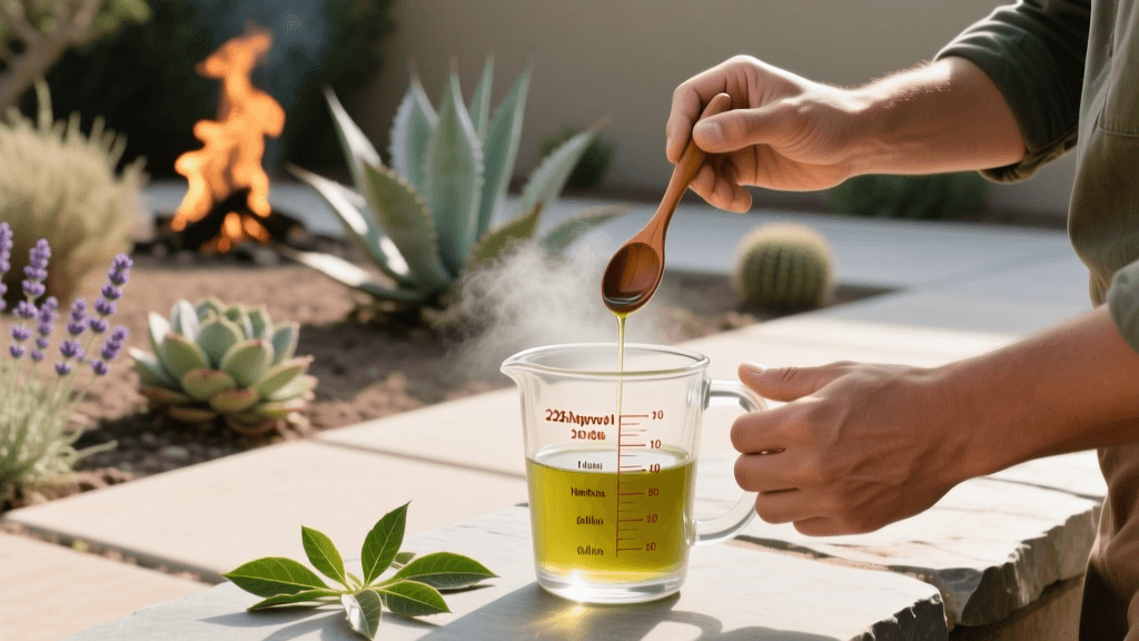 Neem Oil Mixing Ratios & Spray Schedule for Fire-Resistant Plants 2026