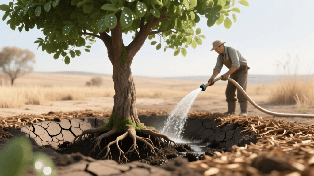 How to Save Drought-Stressed Trees With Deep Watering