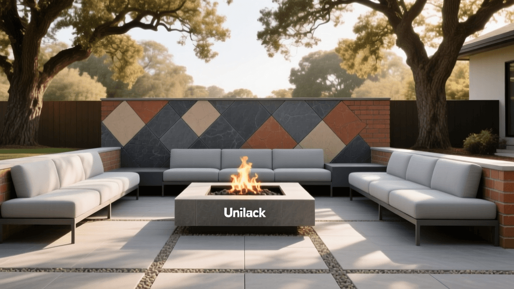 2026 Fire-Resistant Unilock Paver Fire Pit & Seating Wall Guide