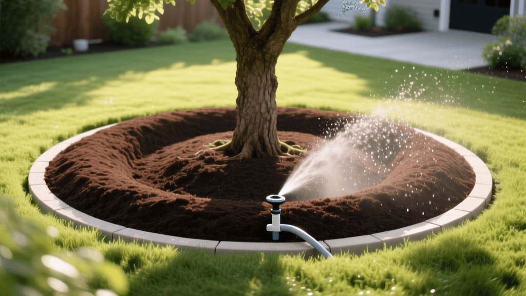 Tree Irrigation 2026: Donut Mulch & Sprinkler Guide