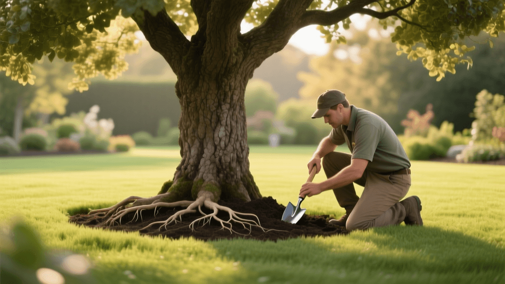Managing Tree Shade and Roots During Lawn Renovation