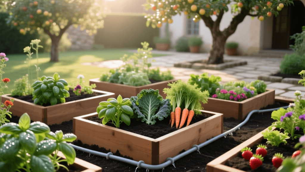 Designing a Water-Smart Potager Garden: Layout & Smart Irrigation