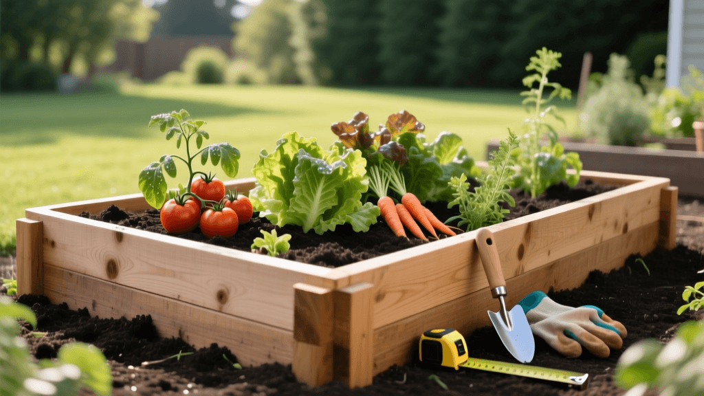 How to Build a Cedar Raised Bed for Vegetable Gardens