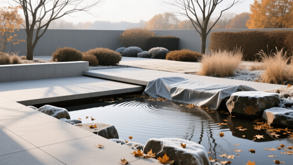 Winterizing Landscape Hardscapes and Water Features