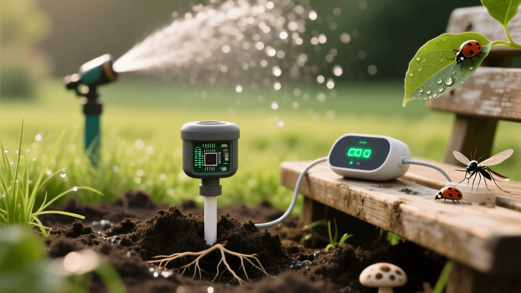 Smart Irrigation and Soil Sensors for Lawn Pest Control