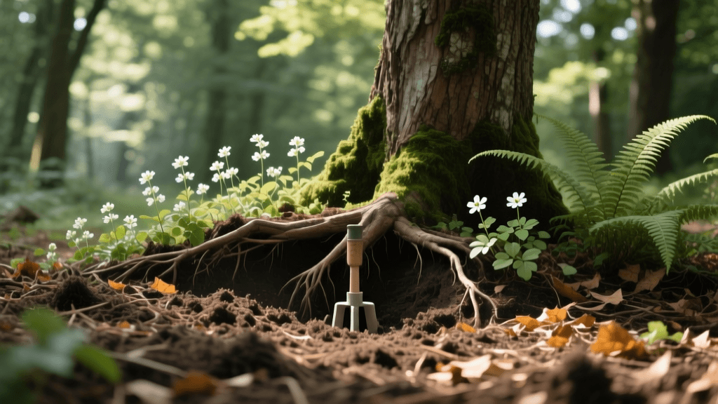 Tree Root Zone Aeration and Shade Groundcover Planting