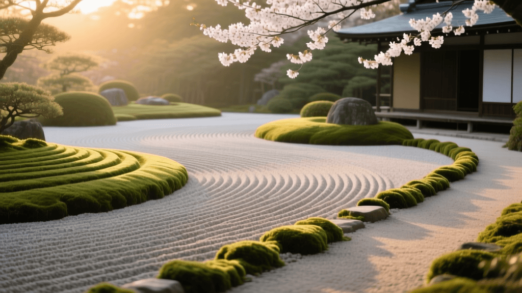 Zen Garden Border Mowing Patterns & Moss Trimming 2026