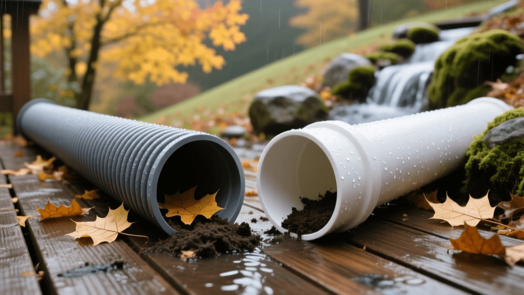 Corrugated vs PVC Landscape Pipe: Fall 2026 Guide