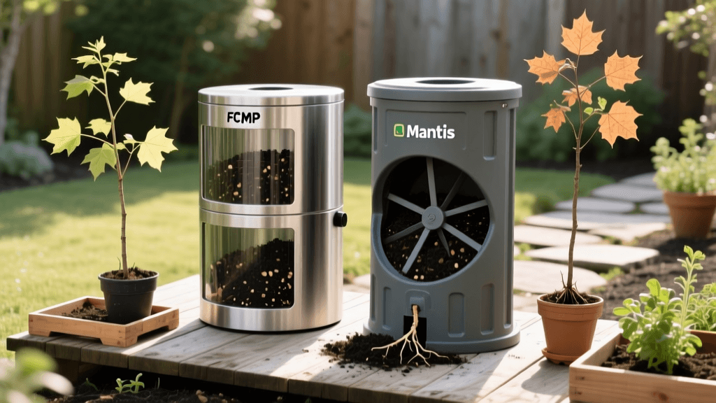 FCMP vs Mantis Compost Tumblers: 2026 Tree Planting Guide