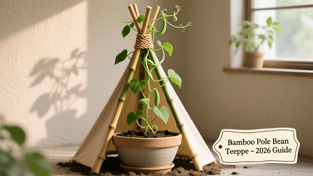 2026 Container Bean Teepee: Bamboo Pole Setup Guide