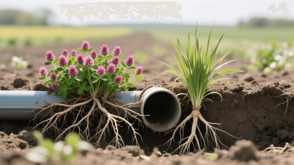 Crimson Clover vs Winter Rye: Landscape Drain Pipes 2026