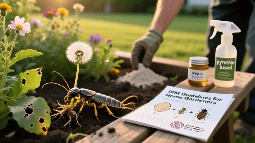 Trap And Remove Earwigs From Flower Beds