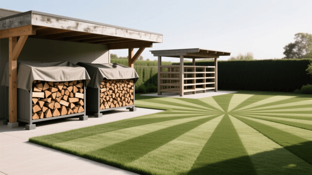 Firewood Racks & Mowing Patterns: Covered vs Open-Air 2026