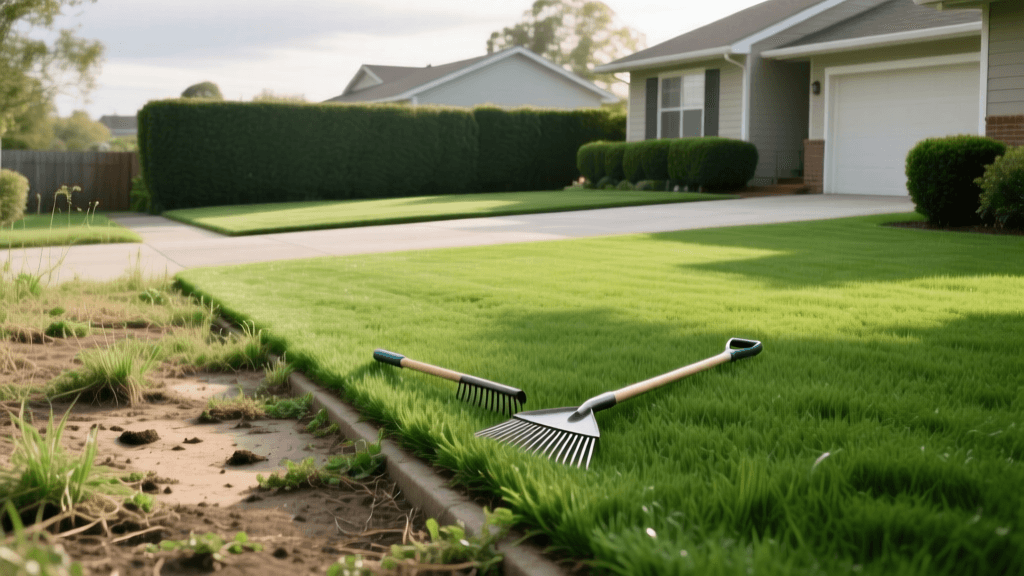 From Patchy to Perfect: A Lawn Renovation Transformation
