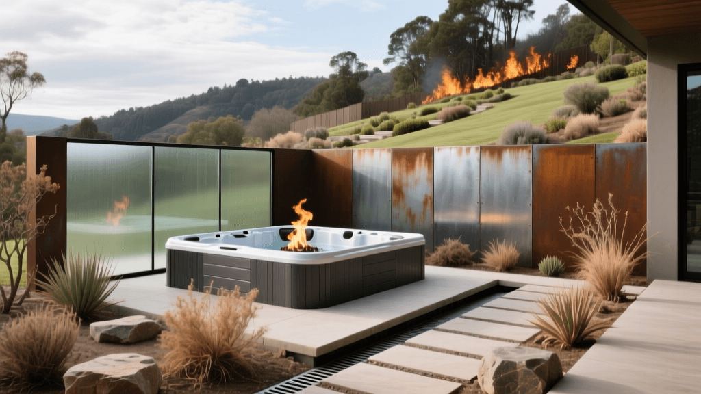 2026 Fire-Resistant Hot Tub Privacy Screens & Drainage