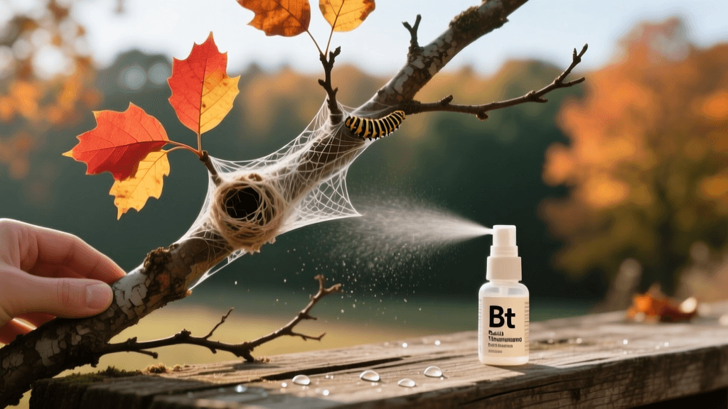 Fall Webworm Control 2026: Pruning & Bt Spray Timing