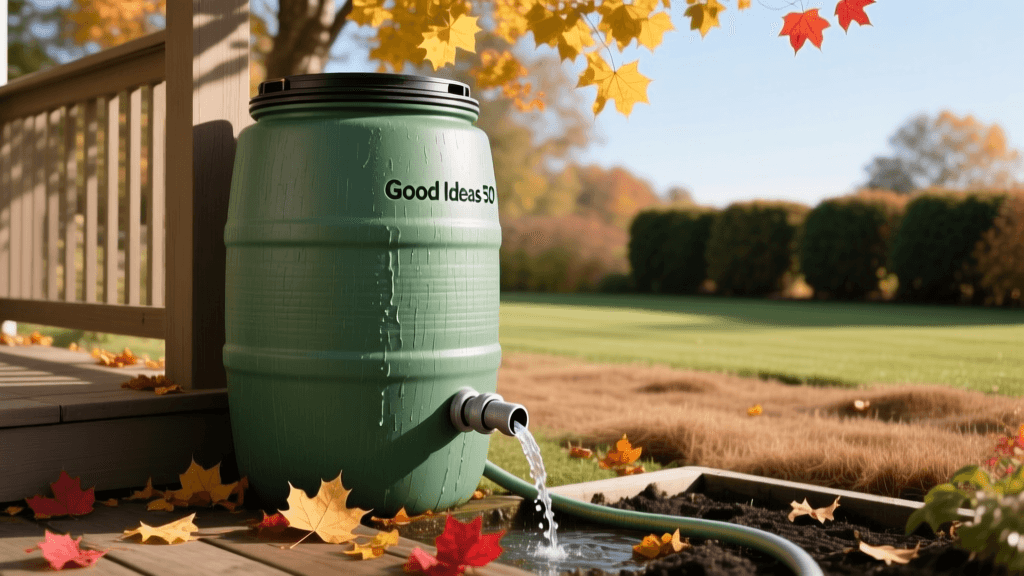 Good Ideas 50-Gallon Rain Barrel Fall Setup Guide 2026