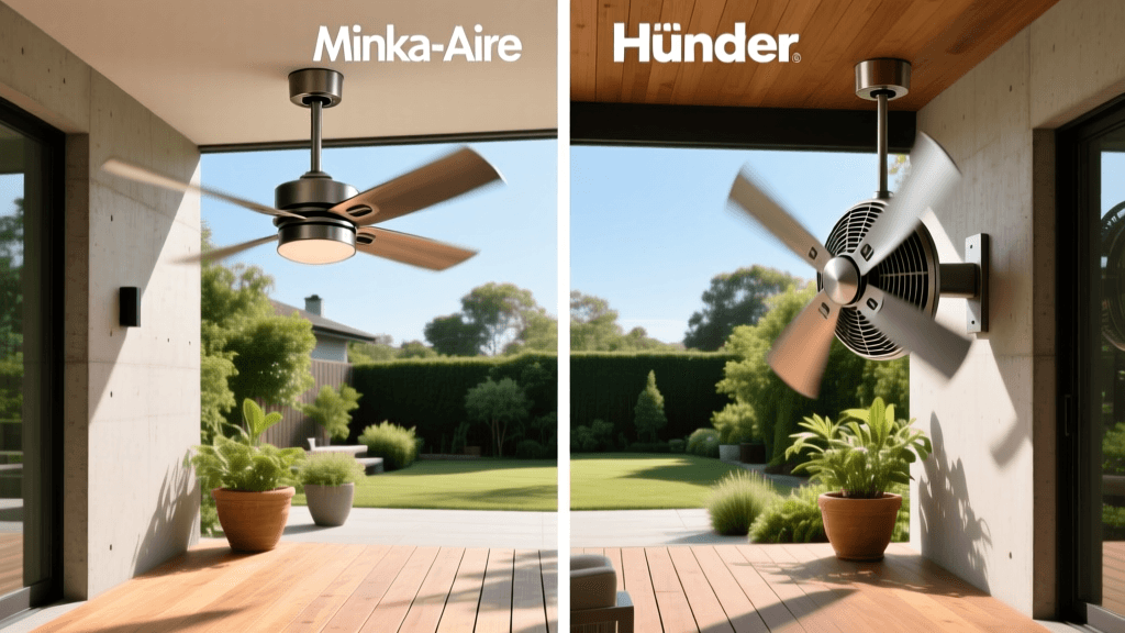 Minka-Aire vs Hunter Damp-Rated Fans: 2026 Aeration Guide