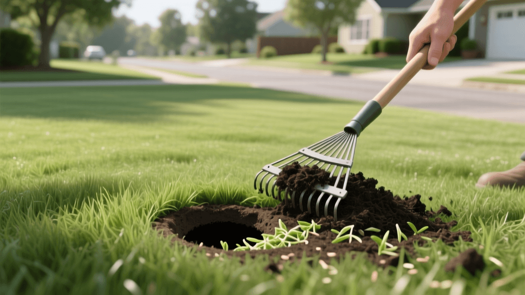 Scalped Lawn Recovery 2026: Reseeding & Topdressing Methods