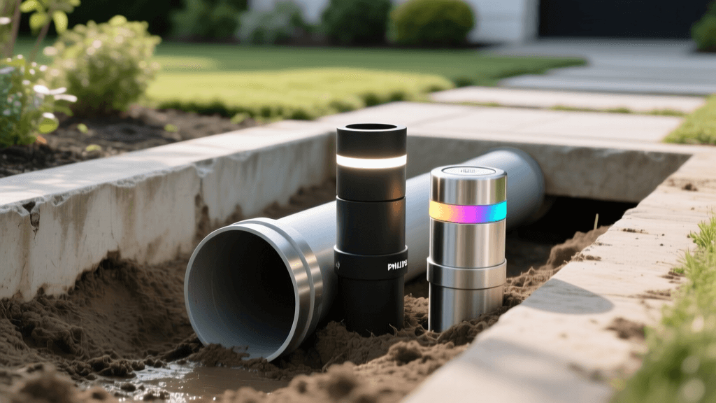 Ring vs Hue Pathway Lights: 2026 Drainage Pipe Trench Guide