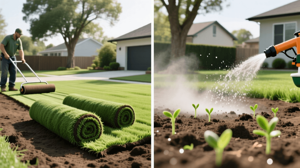 Sod vs Hydroseeding: 2026 Cost & Timeline Compared