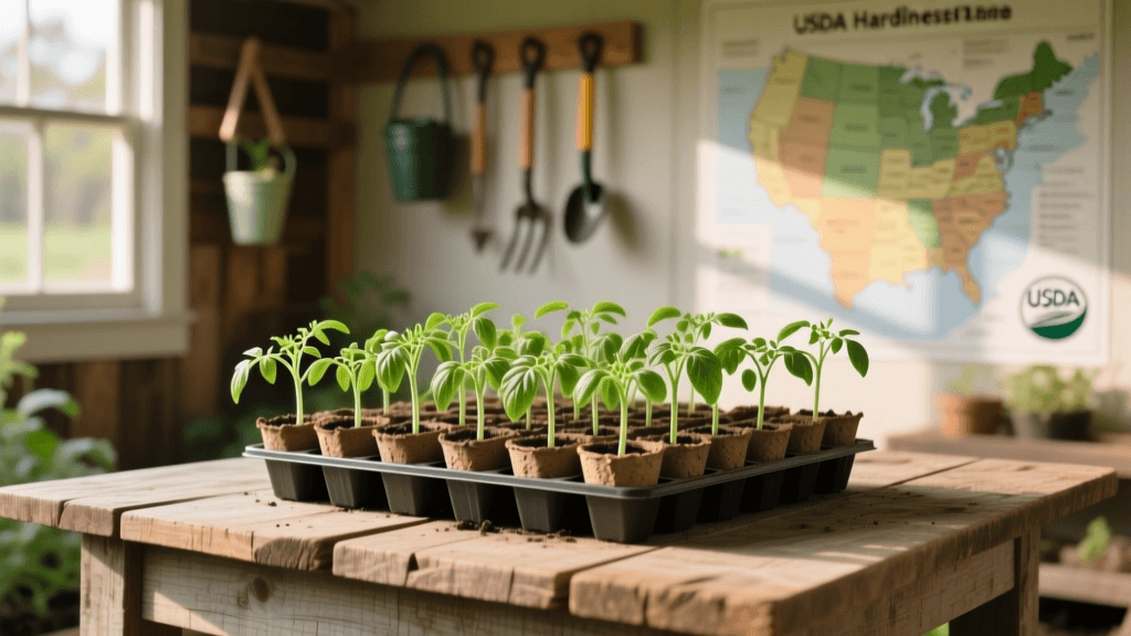 Spring Tomato Planting Schedule by USDA Hardiness Zone