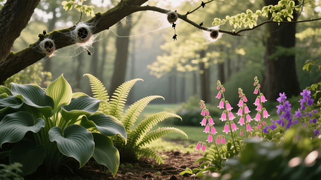 2026 Shade Garden Design: Hostas, Ferns & Webworm Canopy Control