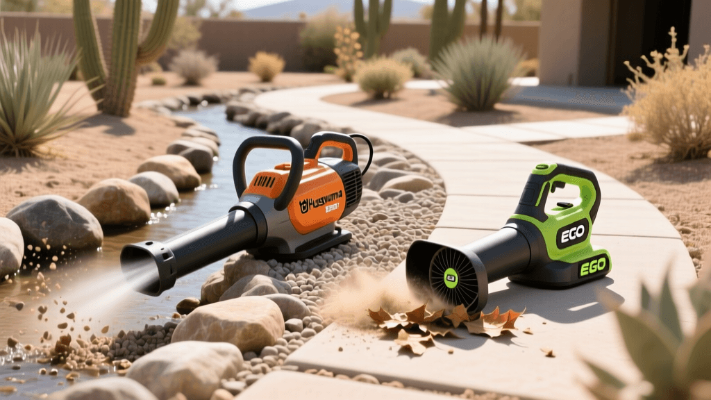 Husqvarna 150BT vs EGO Power+ Blowers: 2026 Xeriscape Guide
