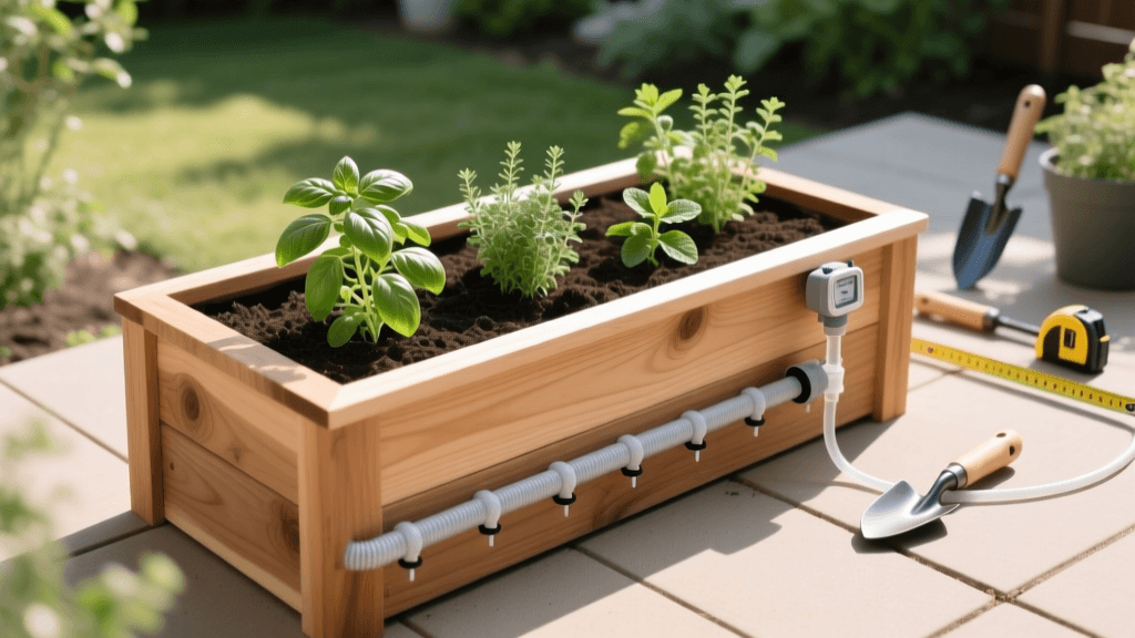 Build A Cedar Raised Planter With Drip Irrigation 2026
