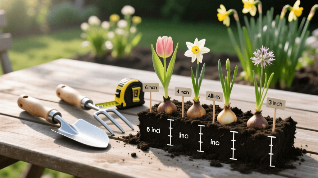 2026 Spring Bulb Depth Guide: Tulips, Daffodils & Alliums