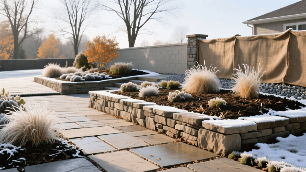 Winterizing Hardscapes and Garden Beds Against Frost