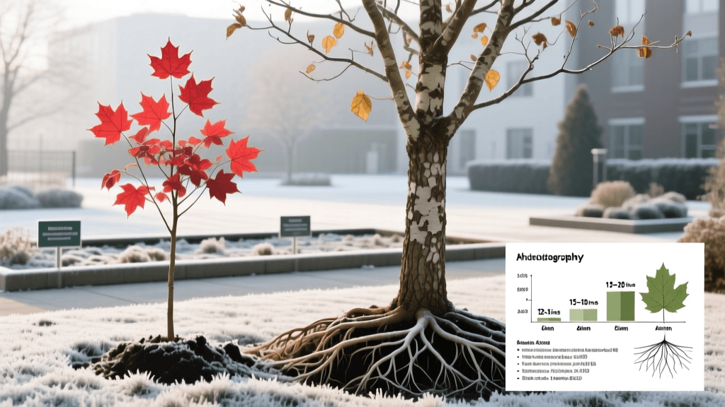 Winter Wrap Protection For Young Maple And Elm Trees