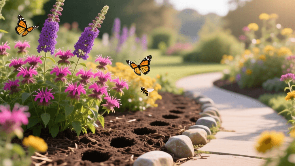 2026 Pollinator Garden: Core Aeration for Bee Balm & Butterfly Bush