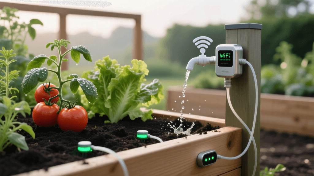 Smart Soil Sensors and Automated Watering for Raised Beds