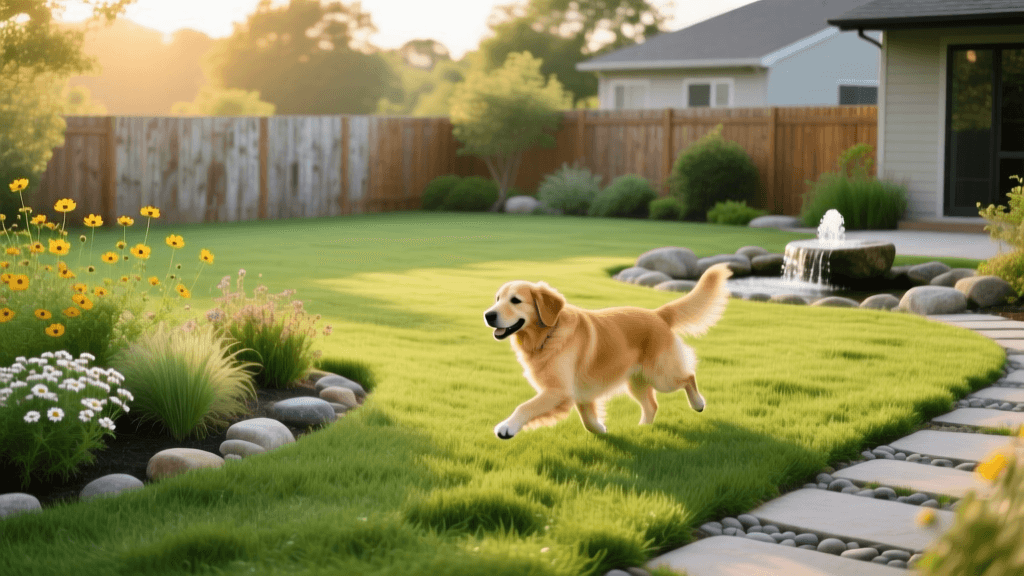 Dog-Friendly Lawns: Best Grass Types and Safe Landscaping Tips