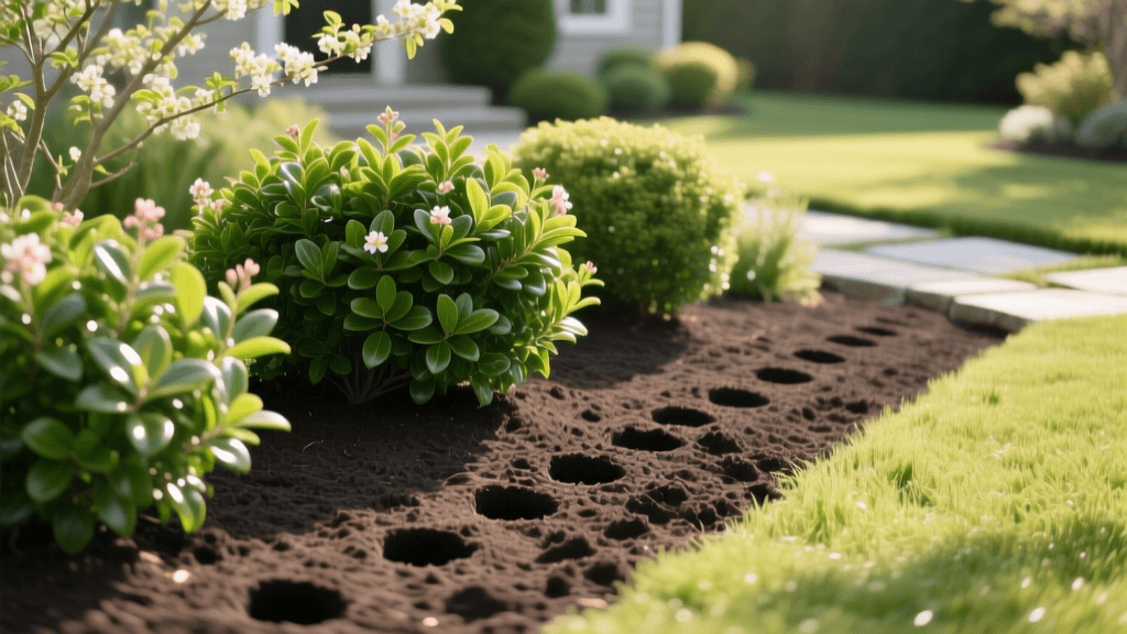 2026 Front Yard Makeover: Core Aeration for Shrub Borders