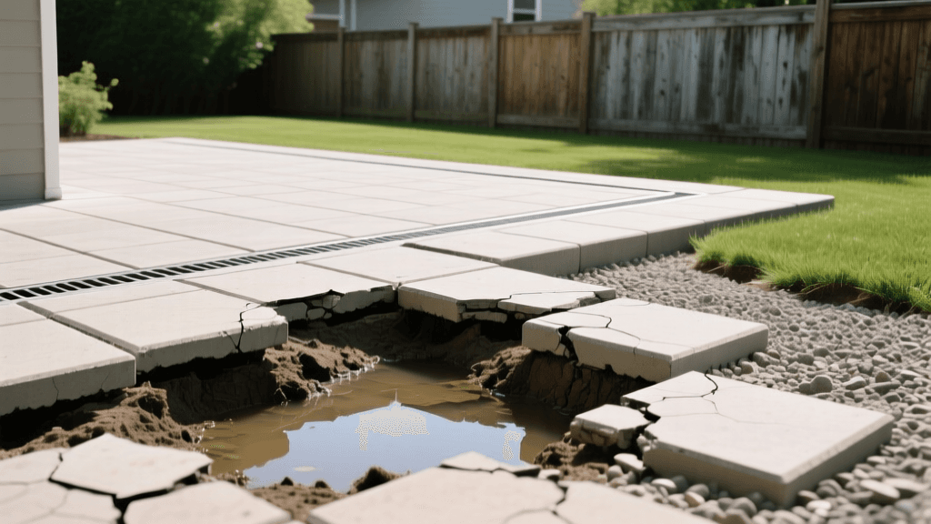How to Fix Sinking Pavers and Patio Drainage Issues