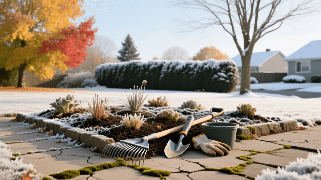 Fall Landscape Winterization: Soil Health and Hardscape Care