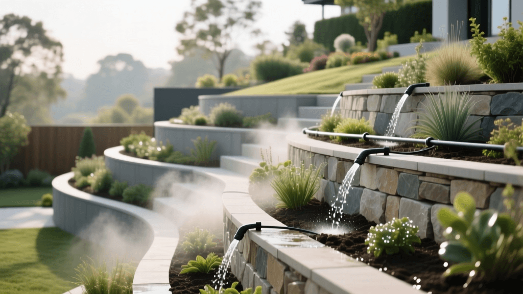 2026 Guide: Irrigating Sloped Terraced Retaining Walls