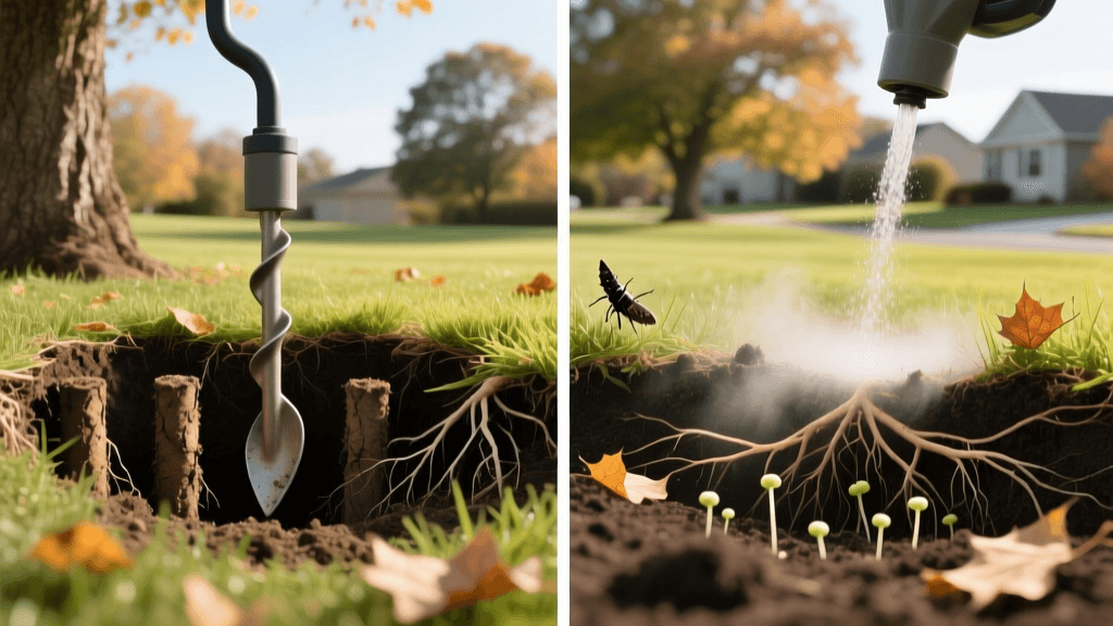 2026 Core vs Liquid Aeration for Webworm Tree Lawns