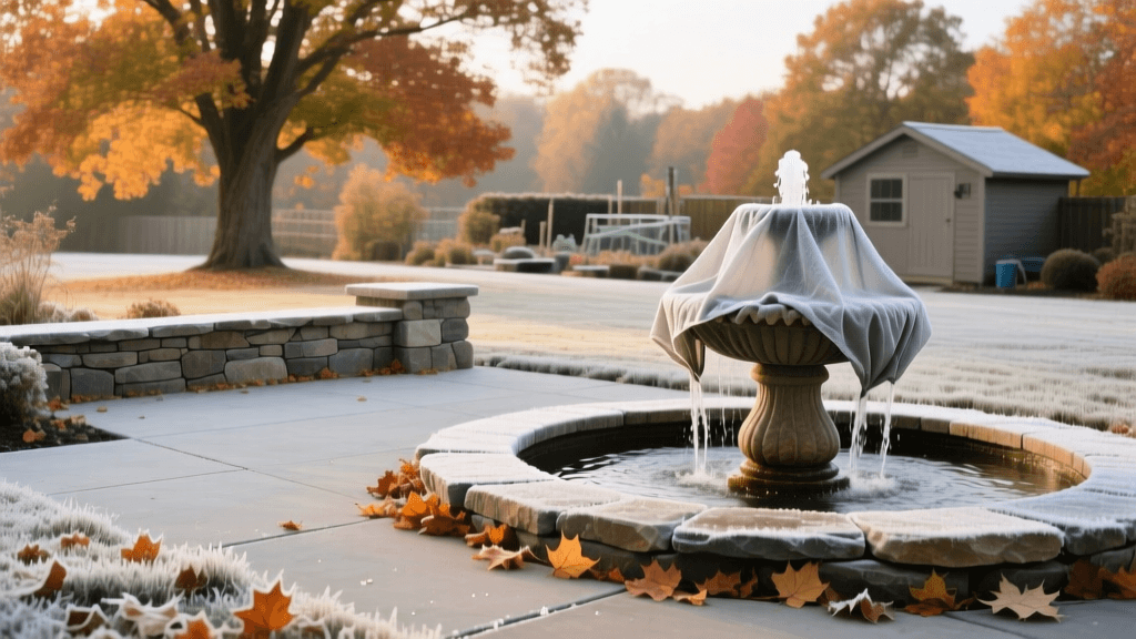 Fall Hardscape Winterization: Protecting Patios and Ponds