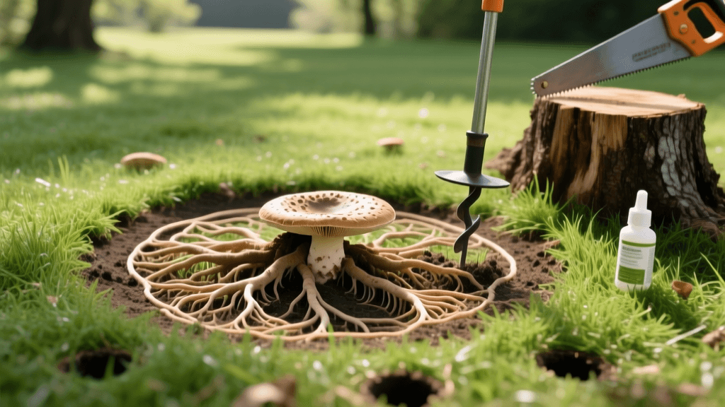 Fairy Ring Lawn Disease: Treating Fungi From Buried Tree Roots