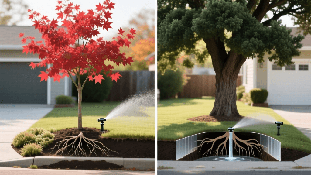 Red Maple vs Live Oak: 2026 Irrigation Guide for Small Yards