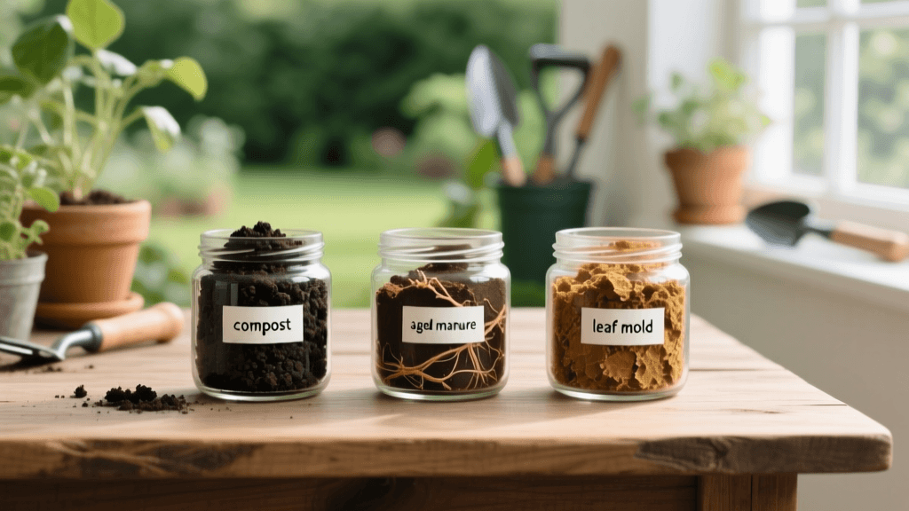 Compost vs Manure vs Leaf Mold for Containers: 2026